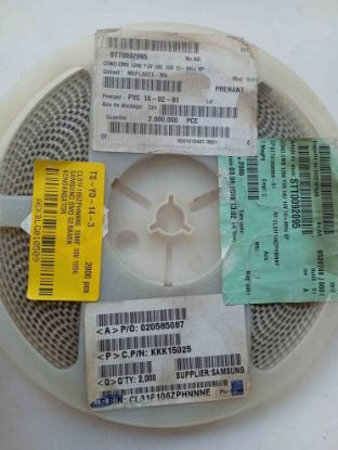 CL31F106ZPHNNNE 10MF 10V 1206 SAMSUNG SMD SERAMİK KONDANSATÖR resmi
