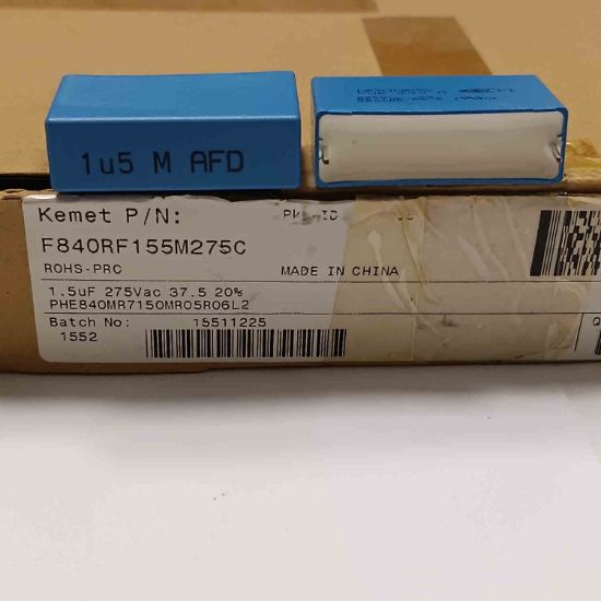 PHE840MR7150MR05R06L2 1.5MF 275VAC 37.5 0.2 KEMET POLYESTER KONDANSATÖR resmi