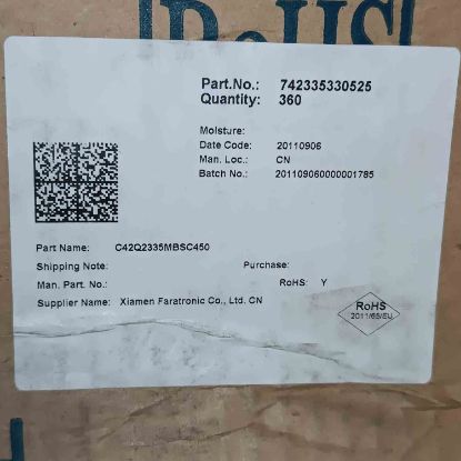 C42Q2335MBSC450 3.3MF 305VAC 27.5mm POLYESTER KONDANSATÖR resmi