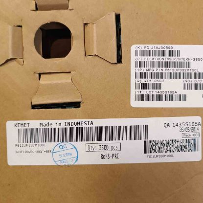 F612JF332M100L 3.3NF 100V 5 0.2 KEMET POLYESTER KONDANSATÖR resmi