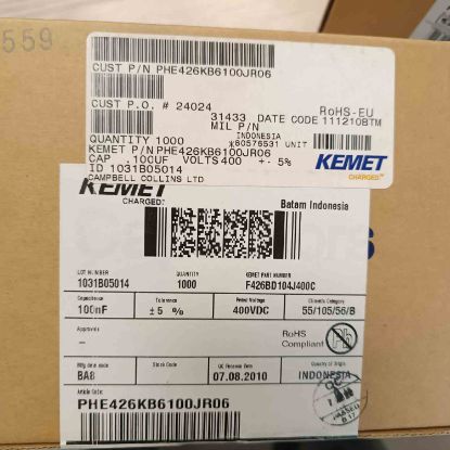 PHE426KB6100JR06 100NF 400V 15 0.05 KEMET POLYESTER KONDANSATÖR resmi