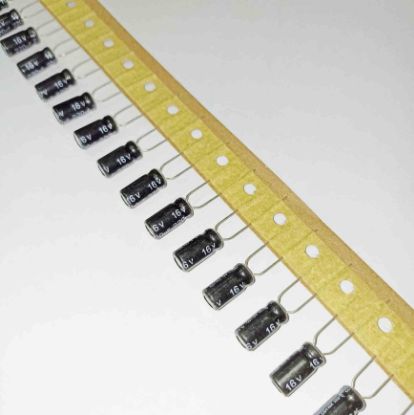 220MF 16V  6x12 105 LUXON ELKO KONDANSATÖR resmi