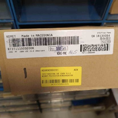 73TI1100SE00K 1NF 1600V 15 0.1 KEMET POLYESTER KONDANSATÖR resmi
