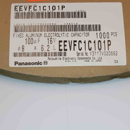 EEVFC1C101P 100MF 16V 8x6.2 PANASONIC SMD KONDANSATÖR resmi