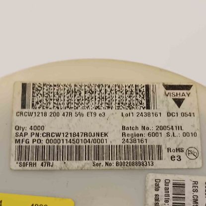 CRCW121847R0JNEK 47R 1218 SMD DİRENÇ resmi