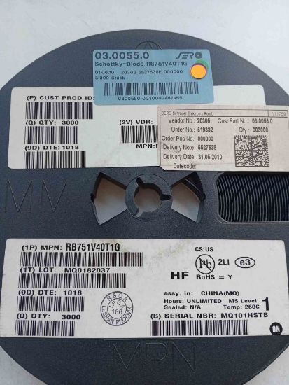 RB751V40T1G 40V 30mA SOD323 DİYOT resmi
