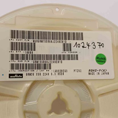MURGRM155R60J224KE01D 220NF 6.3V 402 MURATA SMD SERAMİK KONDANSATÖR resmi