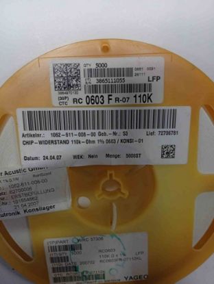 RC0603FR-07110K 110K 603 YAGEO SMD DİRENÇ resmi
