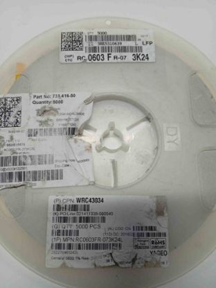 RC0603FR-073K24 3K24 603 YAGEO SMD DİRENÇ resmi