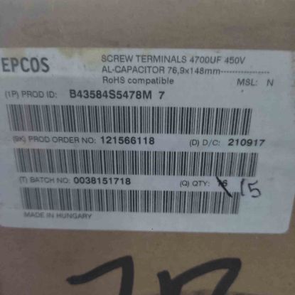 B43584S5478M7 4700MF 450V 90x144 ELKO KONDANSATÖR resmi