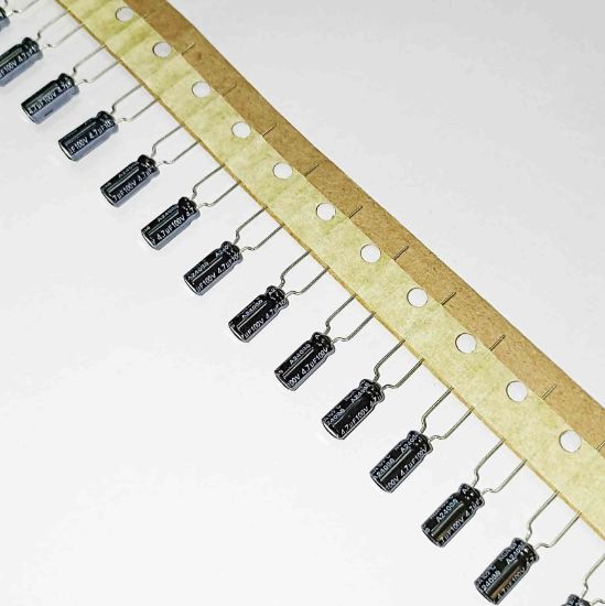 RGA4R7M2ATA 4.7MF 100V 5x11 105 LELON ELKO KONDANSATÖR resmi