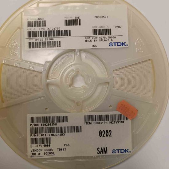 C2012CH1H270JT000A 27PF 50V 805 TDK SMD SERAMİK KONDANSATÖR resmi