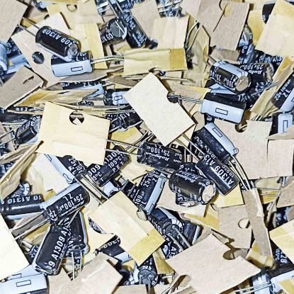 100MF 25V 6x11 105 RUBCYON ELKO KONDANSATÖR resmi