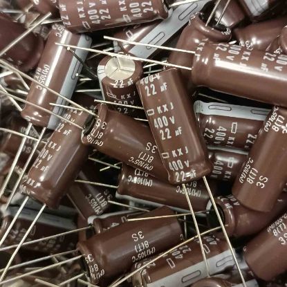 KXJ400VB22M 22MF 400V 10x25 105 NIPPON ELKO KONDANSATÖR resmi