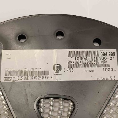 MVK16VC22M 22MF 16V 5x5.5 NİPPON SMD KONDANSATÖR resmi