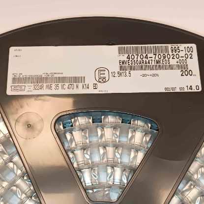 3224MVE35VC470MK14 470MF 35V 12.5x13.5 NİPPON SMD KONDANSATÖR resmi