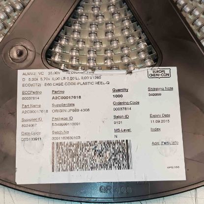 EMVJ350ARA100ME60S 10MF 35V 5x6 NIPPON SMD KONDANSATÖR resmi