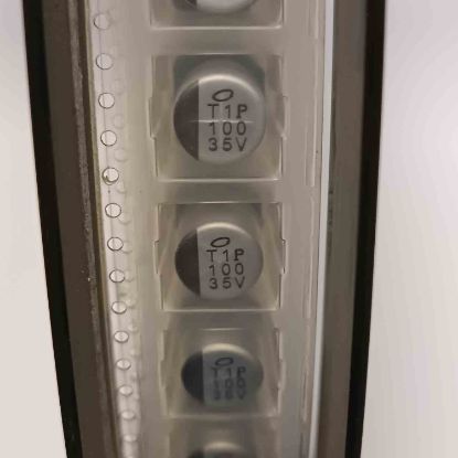 UUX1V101MNQAM0GS 100MF 35V 10x10 NICHICON SMD KONDANSATÖR resmi