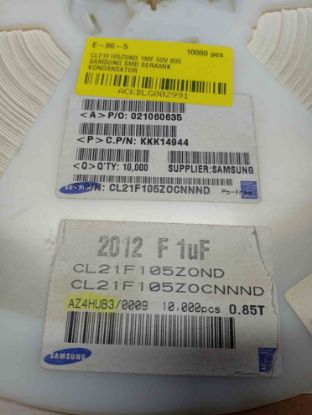 CL21F105Z0ND 1MF 50V 805 SAMSUNG SMD SERAMİK KONDANSATÖR resmi