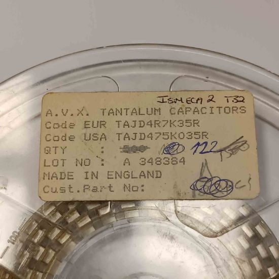 TAJD4R7K35R 4.7MF 35V D N/A TANTAL KONDANSATÖR resmi
