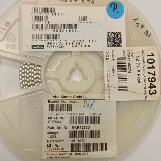 GRM32RR71H105KA01L 1MF 50V 1210 MURATA SMD SERAMİK KONDANSATÖR resmi