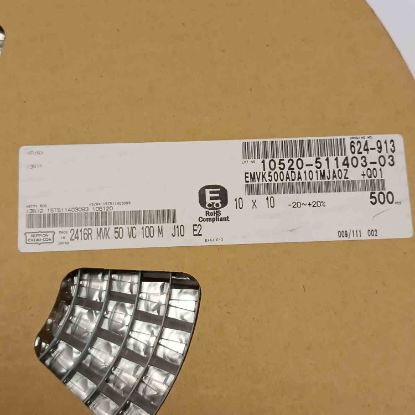 2416MVK50VC100MJ10E2 100MF 50V 10x10 NIPPON SMD KONDANSATÖR resmi