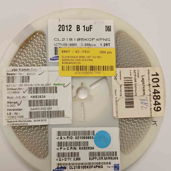 CL21B105KOF4PNG 1MF 16V 805 SAMSUNG SMD SERAMİK KONDANSATÖR resmi