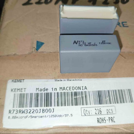 R73RW3220JB00J 220NF 1250V 37.5 0.05 KEMET POLYESTER KONDANSATÖR resmi
