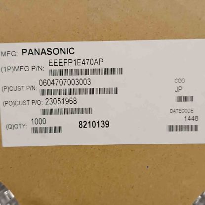 EEEFP1E470AP 47MF 25V 6.3x5.8 SMD KONDANSATÖR resmi