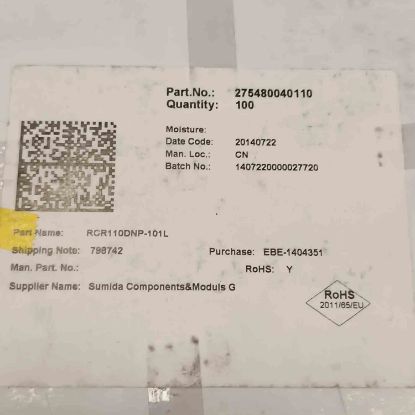 RCR110DNP-101L 100uH 1,08A KONDANSATÖR TİPİ BOBİN resmi