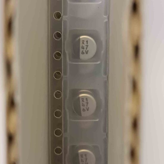 UWVXOJ470MCR1GB 47MF 6.3V NICHICON SMD KONDANSATÖR resmi