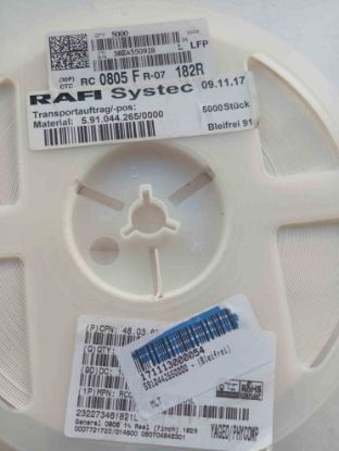 RC0805FR07182R 182R 805 YAGEO DİRENÇ resmi