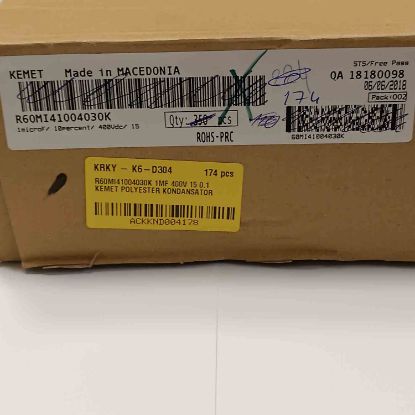 R60MI41004030K 1MF 400V 15 0.1 KEMET POLYESTER KONDANSATÖR resmi