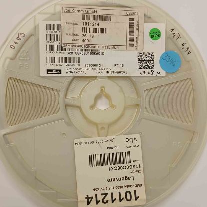 GRM188R60J105KA01D 1MF 6.3V 603 MURATA SMD SERAMİK KONDANSATÖR resmi