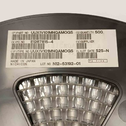 UUX1V101MNQAM0GS 100MF 35V 10x10 NICHICON SMD KONDANSATÖR resmi