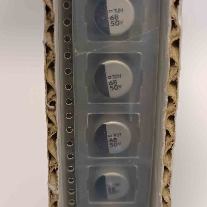 68MF 50V  10x10 SMD KONDANSATÖR resmi