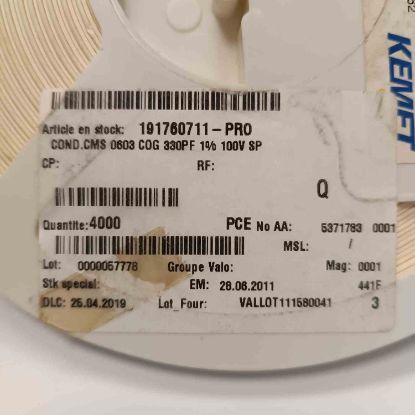 0603C0G330PF-100V 330PF 100V 603 PCE SMD SERAMİK KONDANSATÖR resmi