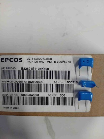 B32591S1105K600 1MF 400V TRİMER KONDANSATÖR resmi