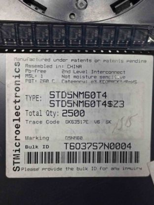STD5NM60T4 5A 600V MOSFET TRANSİSTÖR resmi