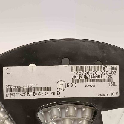 3224RMVH450VC3.3M 3.3MF 450V 12.5x16 SMD KONDANSATÖR resmi