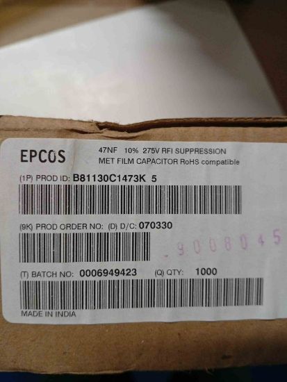 B81130C1473K 47NF 275VAC EPCOS TRİMER KONDANSATÖR resmi