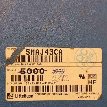 SMAJ43CA 43V LİTTELFUSE DİYOT resmi