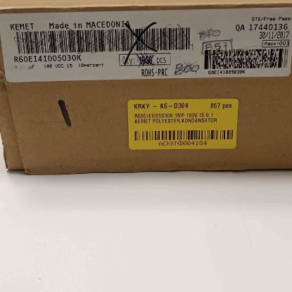 R60EI41005030K 1MF 100V 15 0.1 KEMET POLYESTER KONDANSATÖR resmi