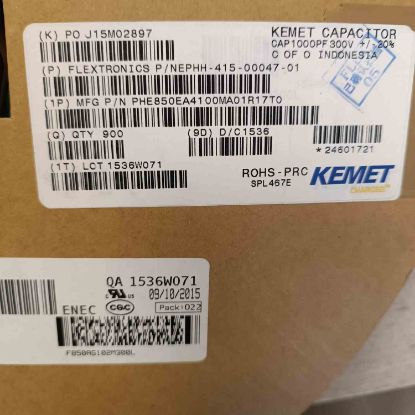 PHE850EA4100MA01R17T0 15NF 300VAC 10 0.2 KEMET POLYESTER KONDANSATÖR resmi
