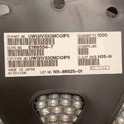 UWG1V330MCQ1PS 33MF 35V 8x6 NICHICON SMD KONDANSATÖR resmi