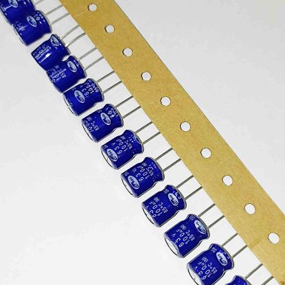 100MF 63V 10x12.5 85 SAMWHA ELKO KONDANSATÖR resmi