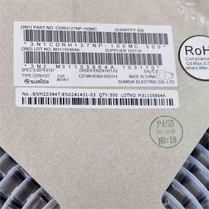 CDRH127NP-100MC 10UH 5.4A 12x12x8 SUMIDA SMD BOBİN resmi