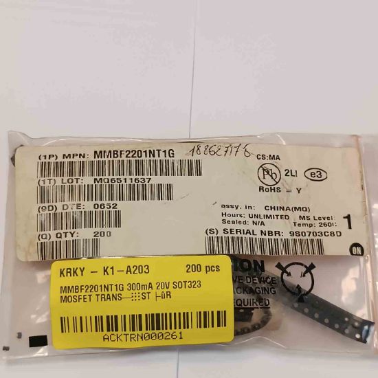 MMBF2201NT1G 300mA 20V SOT323 MOSFET TRANSİSTÖR resmi