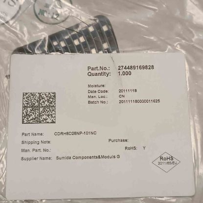 CDRH8D28NP-101NC 100uH 0.75A 8.3x8.3x3 SMD BOBİN resmi