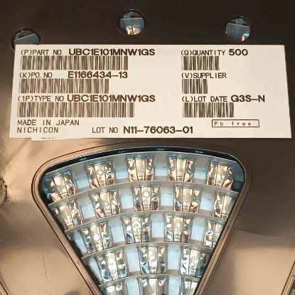 UBC1E101MNW1GS 100MF NICHICON SMD KONDANSATÖR resmi